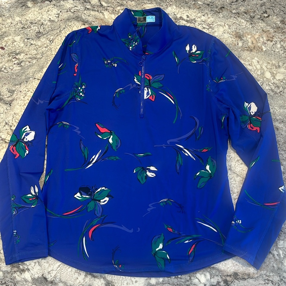 Ladies PGA Tour quarter zip shirt. Size large